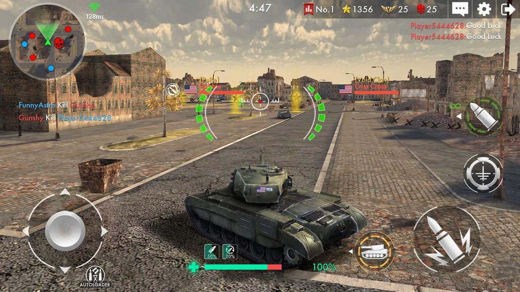 بازی جدید تانک جنگی - Gameplay image of android game