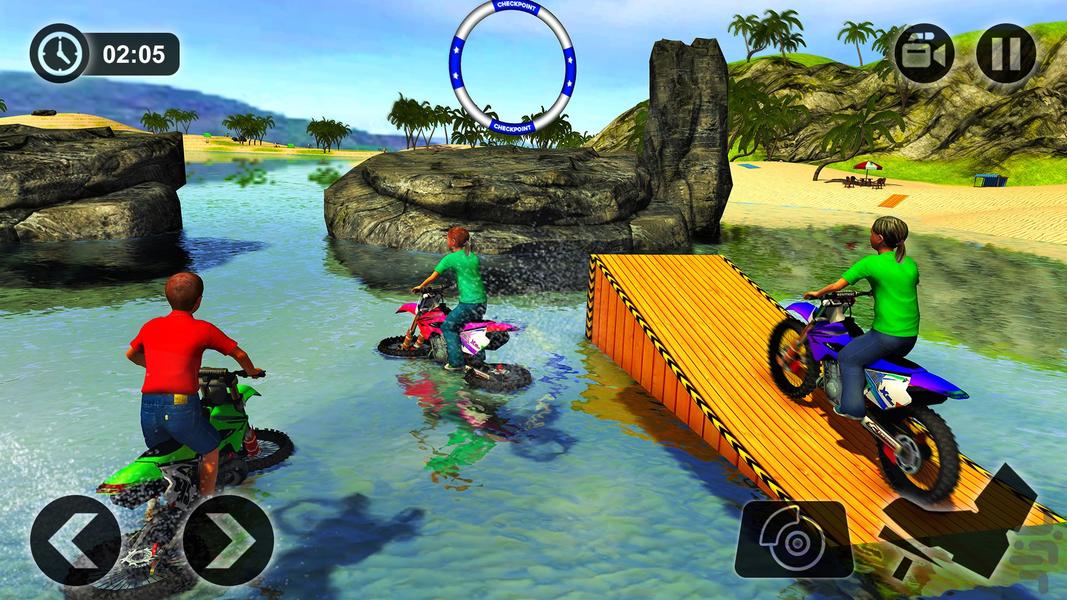 موتور سواری روی آب | بازی جدید - Gameplay image of android game