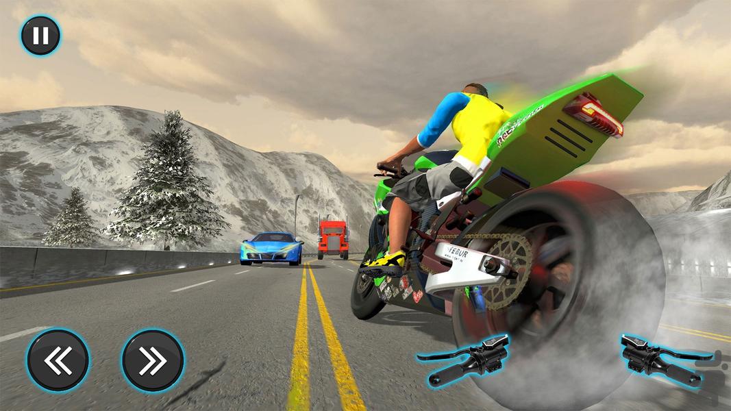 موتور بازی در بزرگراه - Gameplay image of android game