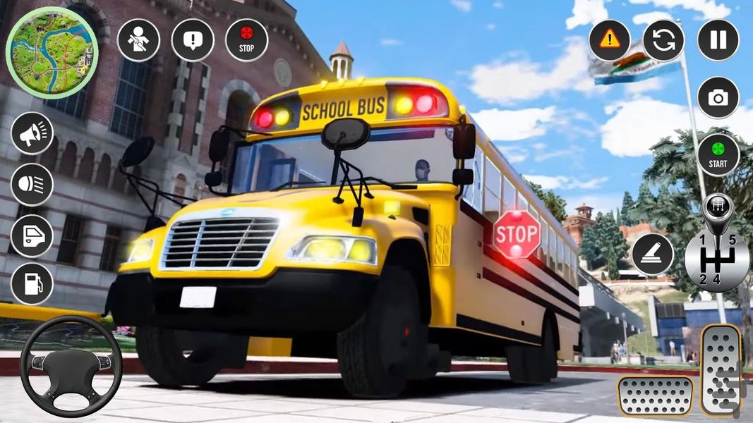 بازی اتوبوس مدرسه - Gameplay image of android game