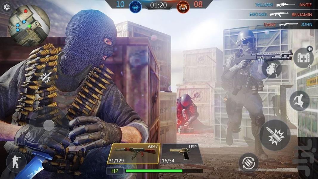 بازی تفنگی نیروی ویژه - Gameplay image of android game
