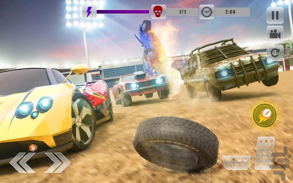 بازی ماشین تصادفی | جنگ ماشین ها - Gameplay image of android game