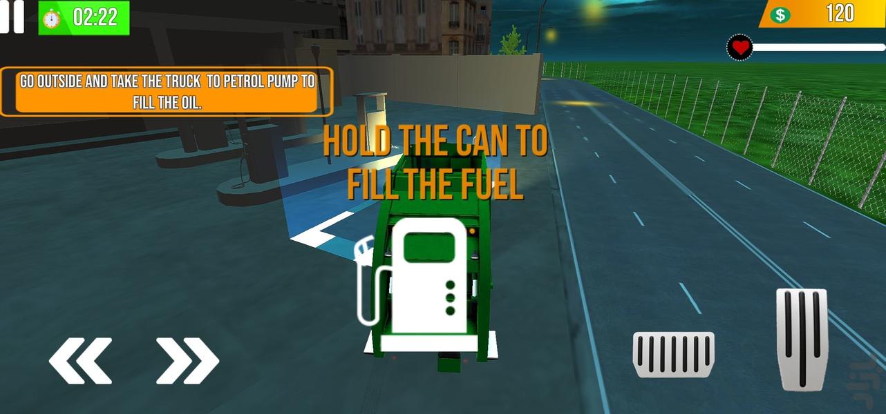 بازی کامیون حمل زباله | ماشین سنگین - Gameplay image of android game