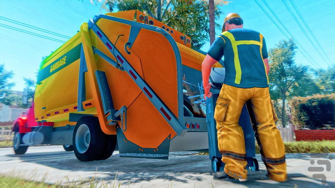 بازی کامیون حمل زباله | ماشین سنگین - Gameplay image of android game