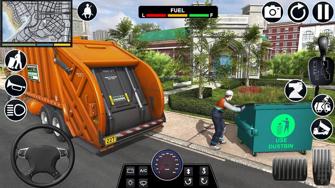 بازی کامیون حمل زباله | ماشین سنگین - عکس بازی موبایلی اندروید
