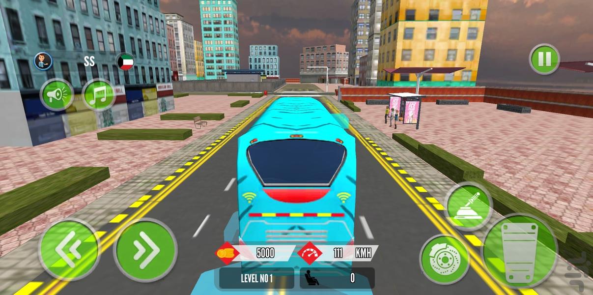 بازی اتوبوس سواری |رانندگی با اتوبوس - عکس بازی موبایلی اندروید