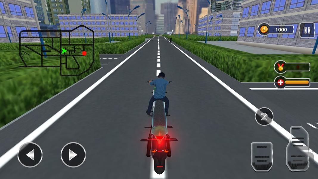 بازی تاکسی موتوری - Gameplay image of android game