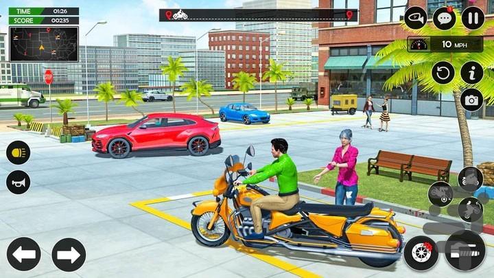 بازی تاکسی موتوری - Gameplay image of android game