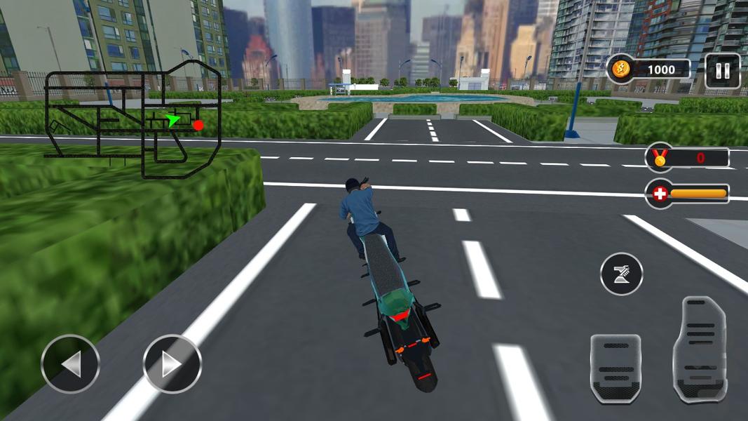 بازی تاکسی موتوری - Gameplay image of android game