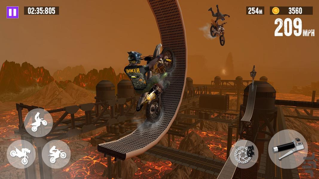 بازی موتور کراس - Gameplay image of android game