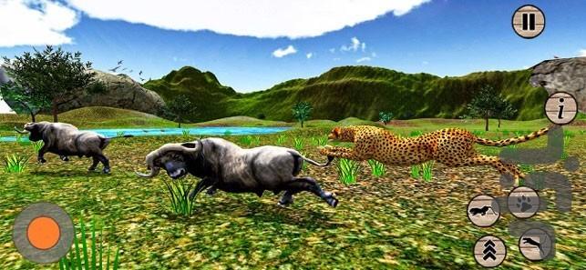 بازی یوزپلنگ شکارچی - Gameplay image of android game