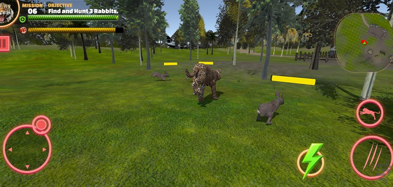 بازی یوزپلنگ شکارچی - Gameplay image of android game