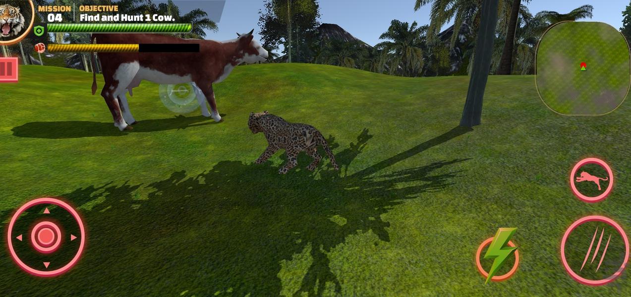 بازی یوزپلنگ شکارچی - Gameplay image of android game