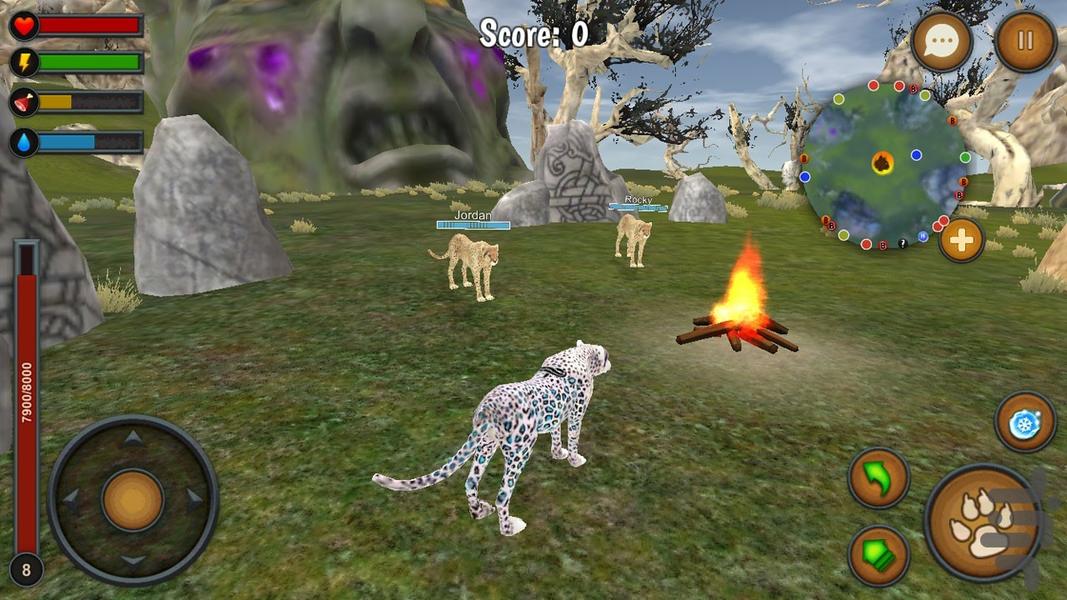 بازی یوزپلنگ شکارچی - Gameplay image of android game
