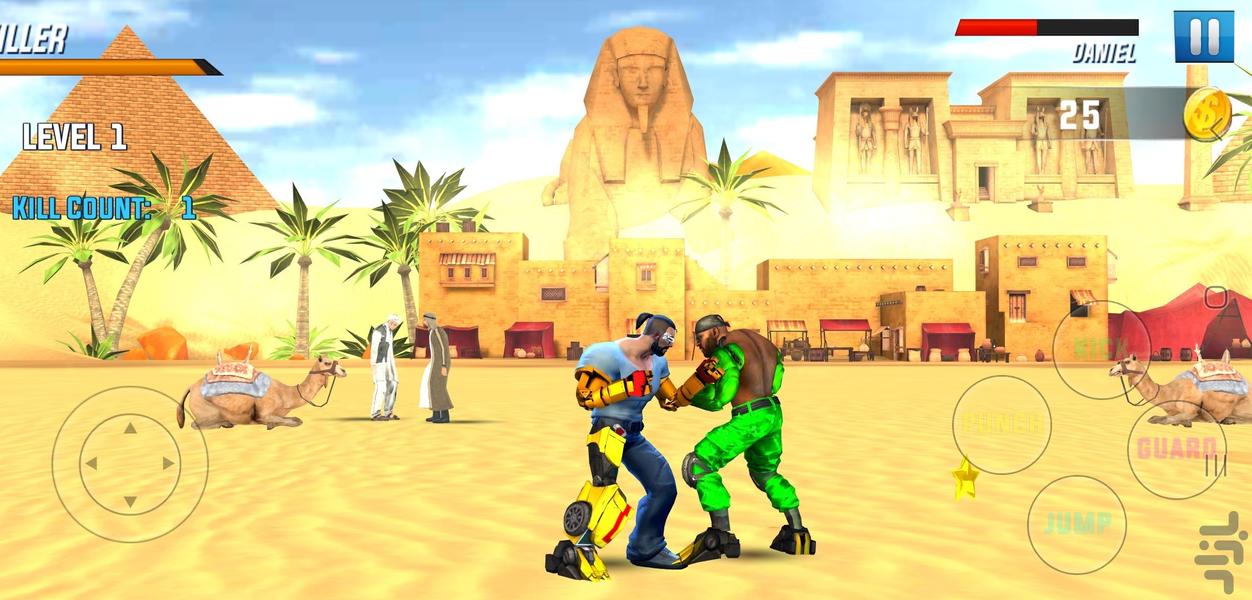 بازی مبارزه خیابانی - Gameplay image of android game