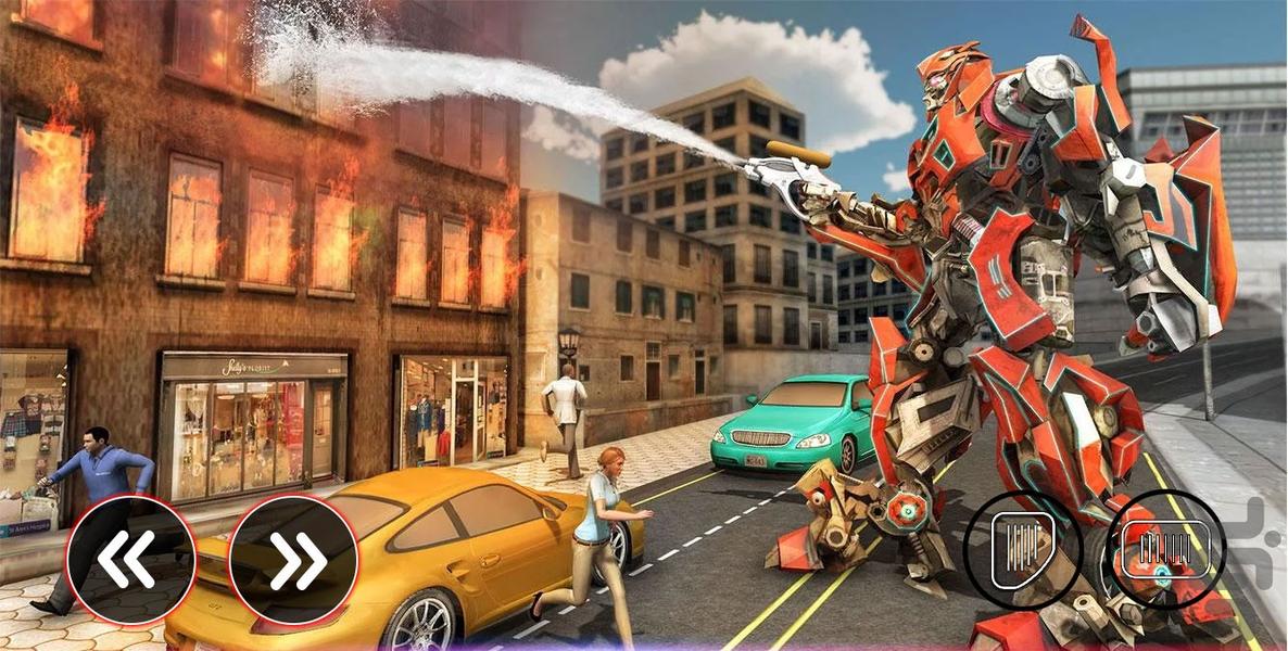 بازی ربات آتش نشان | بازی جدید - Gameplay image of android game