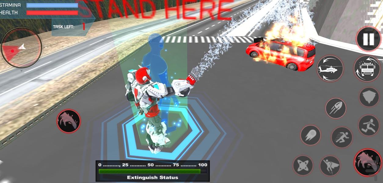 بازی ربات آتش نشان | بازی جدید - Gameplay image of android game