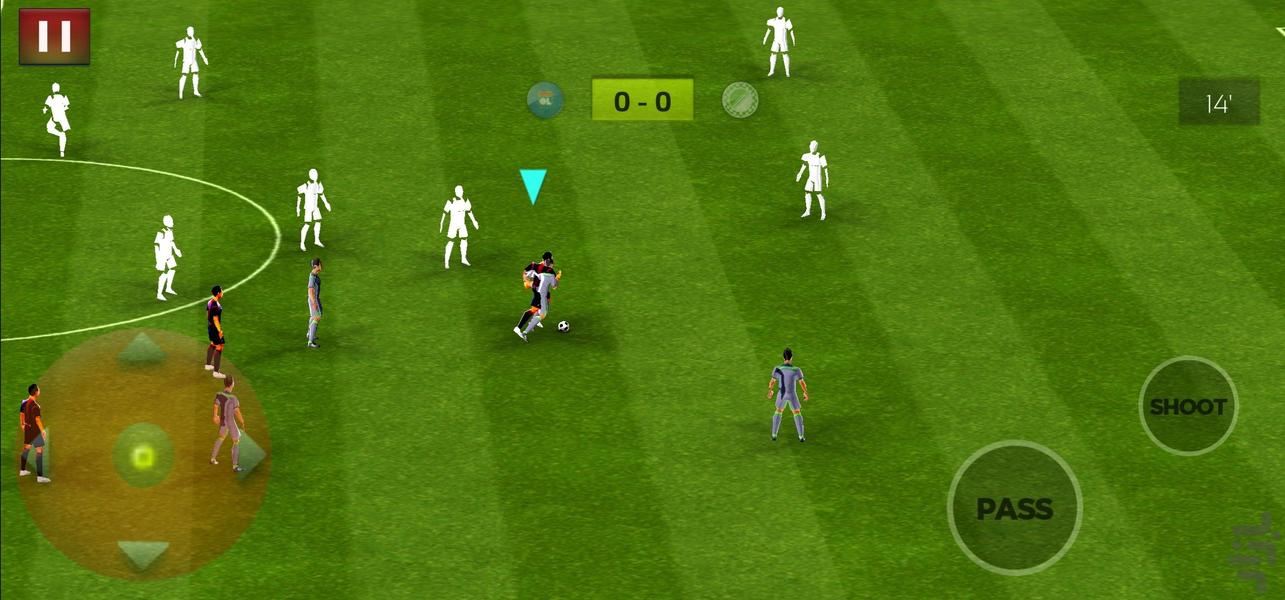 بازی فوتبال جام جهانی - Gameplay image of android game