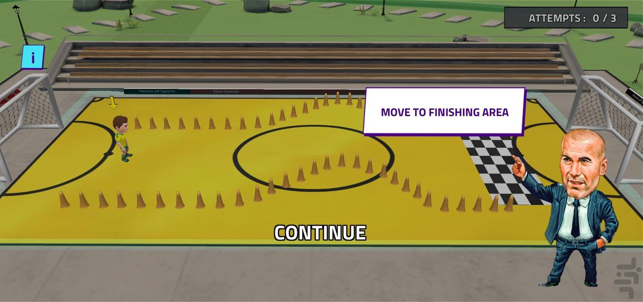 بازی فوتبال جام جهانی - Gameplay image of android game