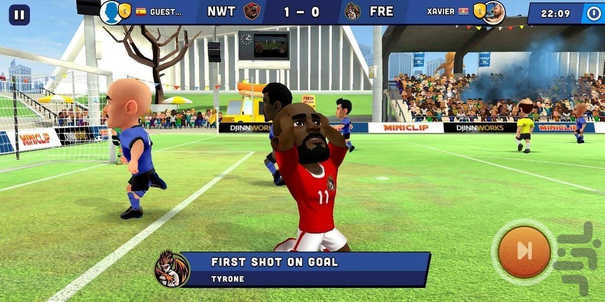 بازی فوتبال جام جهانی - Gameplay image of android game