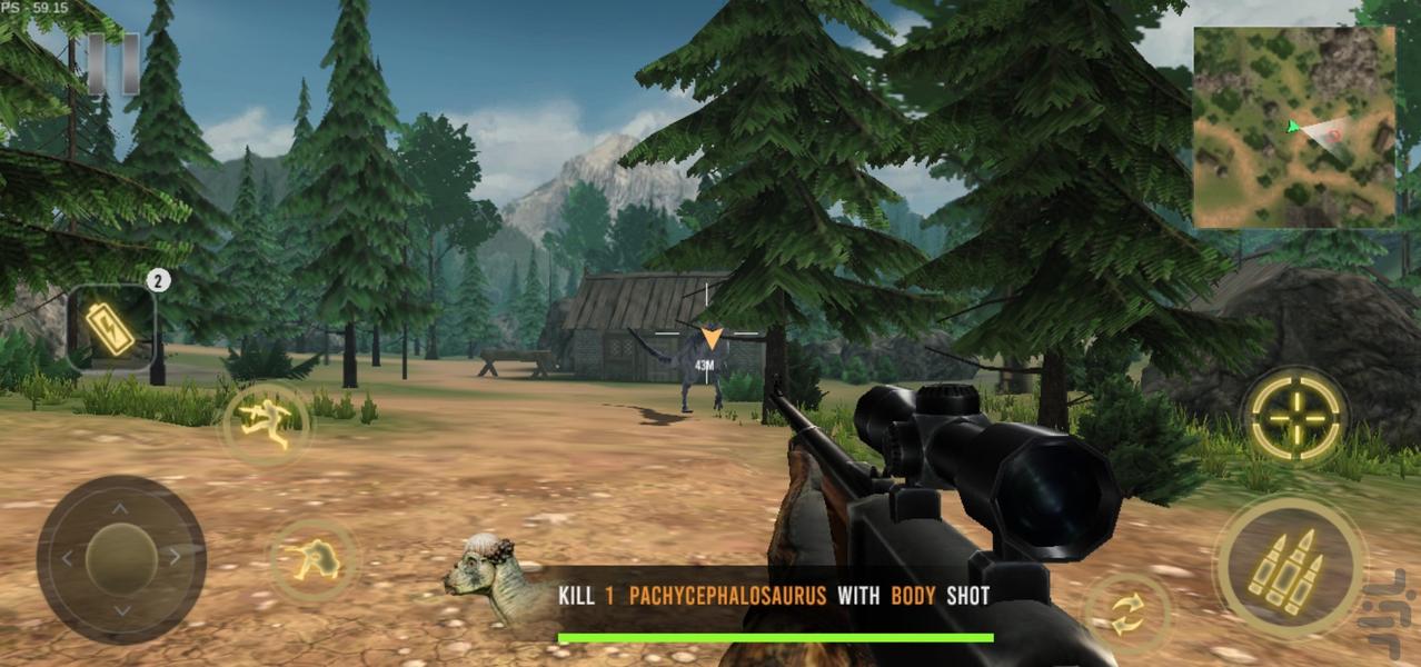 بازی شکار دایناسور قاتل | تفنگ بازی - Gameplay image of android game
