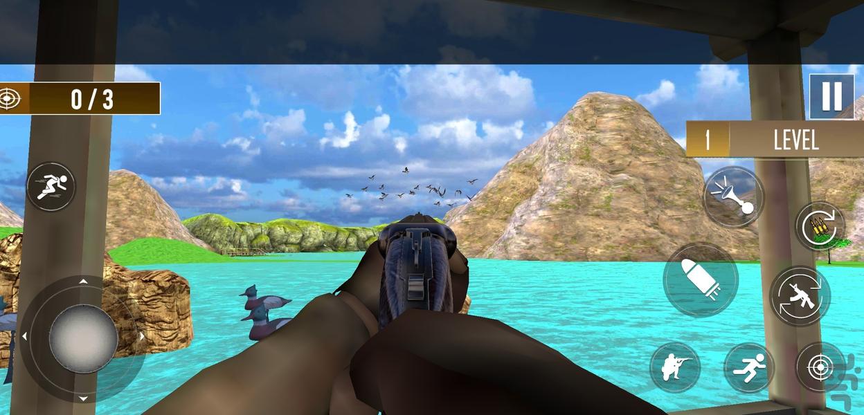 بازی شکارچی اردک | تفنگ بازی - عکس بازی موبایلی اندروید