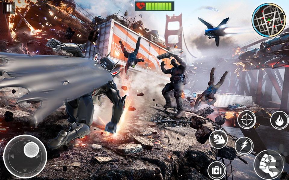 بازی بتمن - Gameplay image of android game
