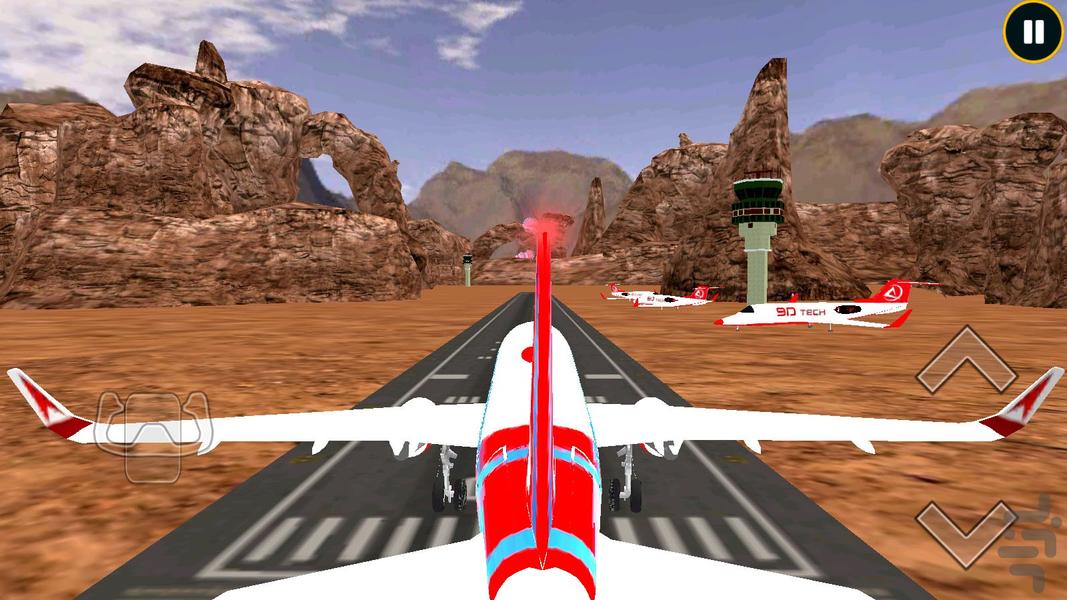 بازی شبیه سازی هواپیما - Gameplay image of android game