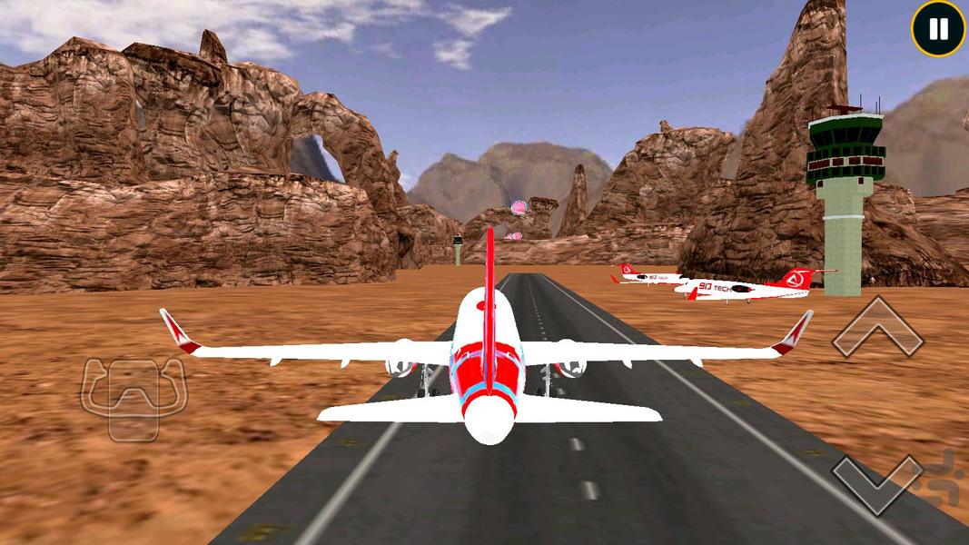 بازی شبیه سازی هواپیما - Gameplay image of android game