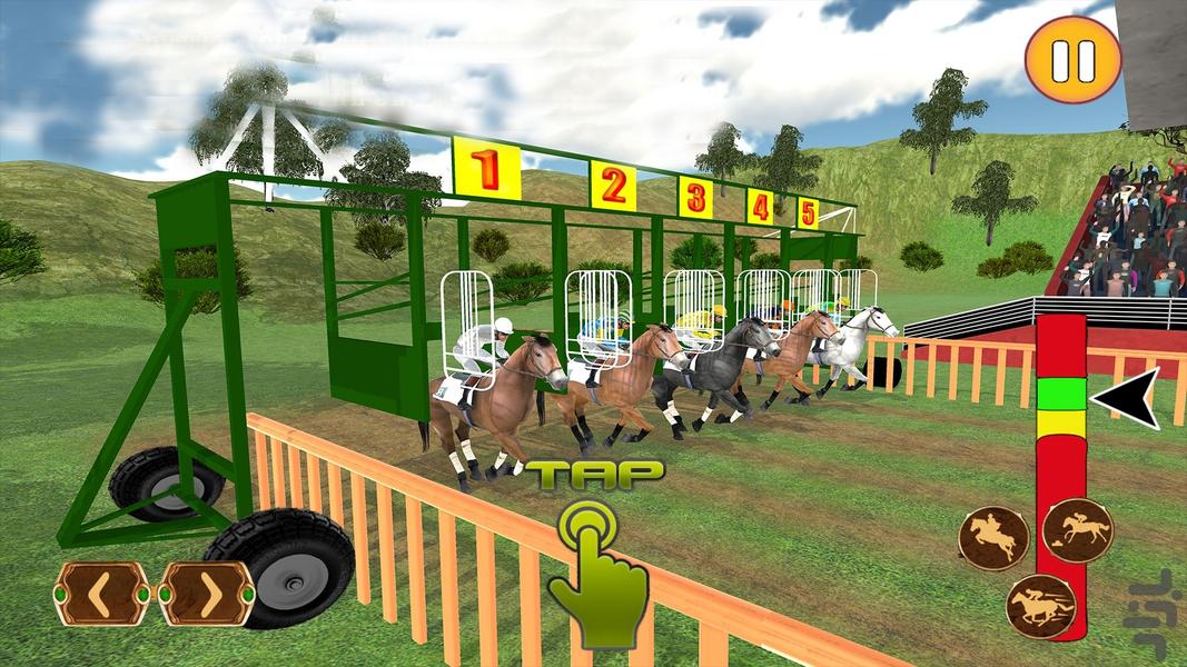 بازی مسابقات اسب سواری - Gameplay image of android game