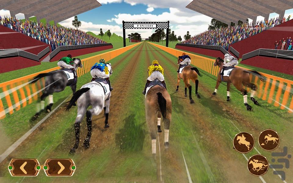 بازی مسابقات اسب سواری - Gameplay image of android game