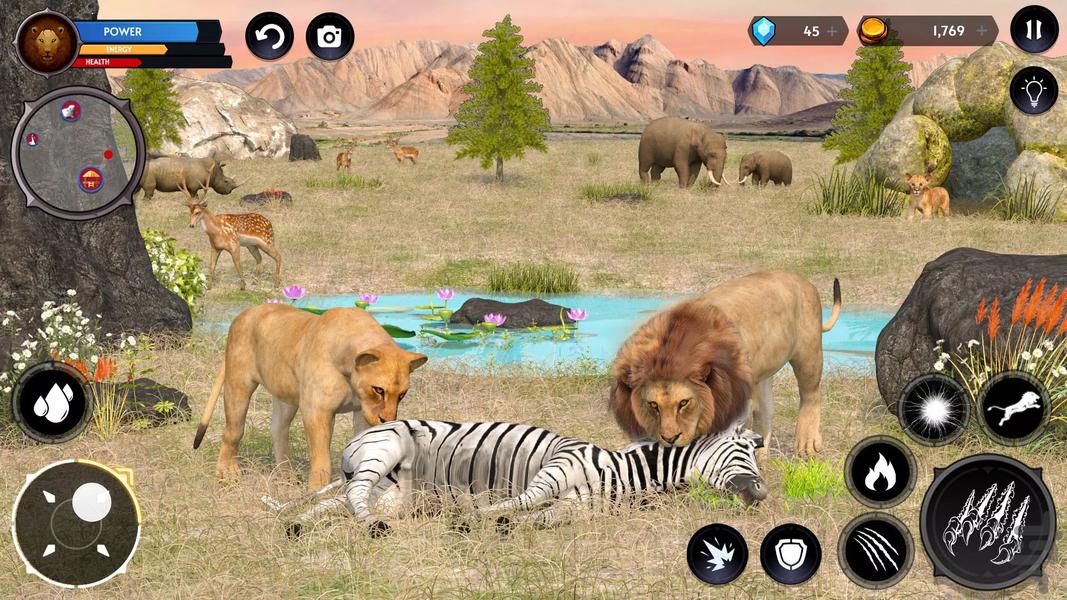 شیر شکارچی | بازی سلطان جنگل - عکس بازی موبایلی اندروید