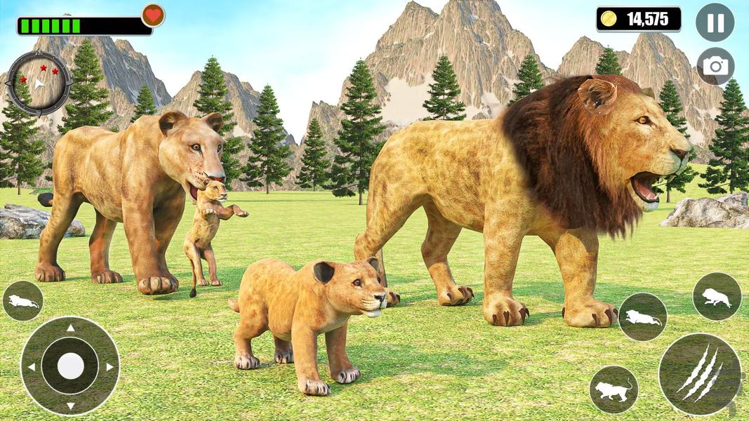 شیر شکارچی | بازی سلطان جنگل - عکس بازی موبایلی اندروید
