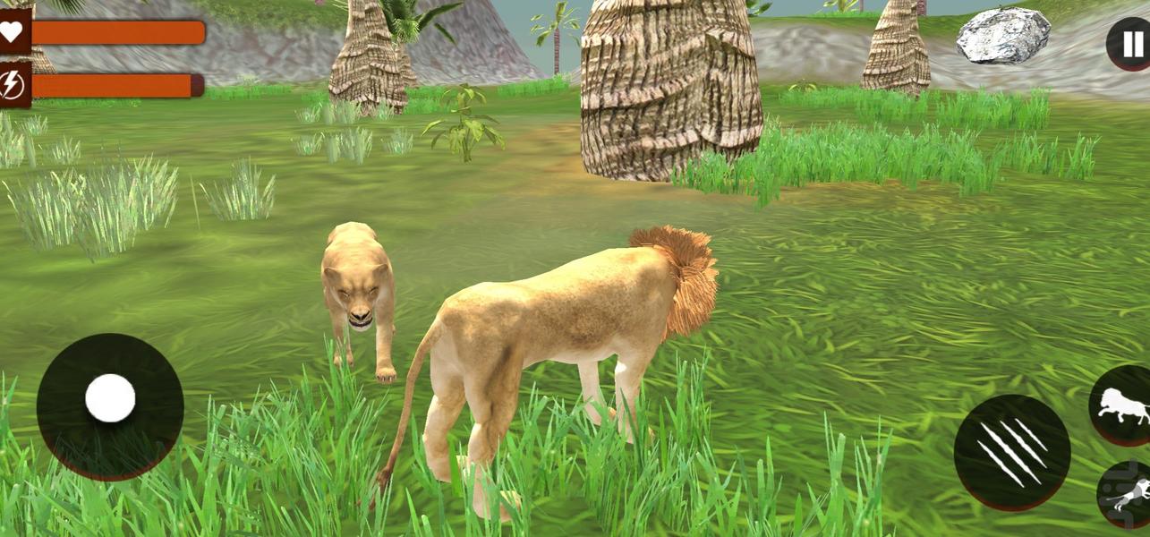 شیر شکارچی | بازی سلطان جنگل - عکس بازی موبایلی اندروید