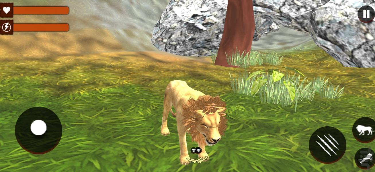 شیر شکارچی | بازی سلطان جنگل - عکس بازی موبایلی اندروید