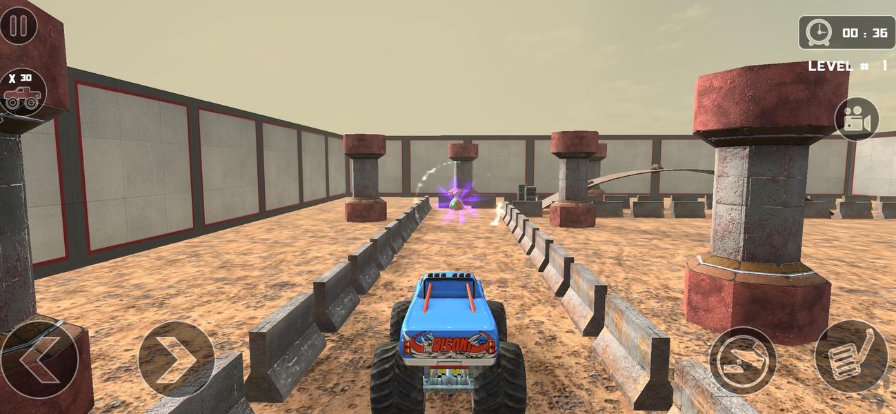 بازی ماشین هیولا - Gameplay image of android game