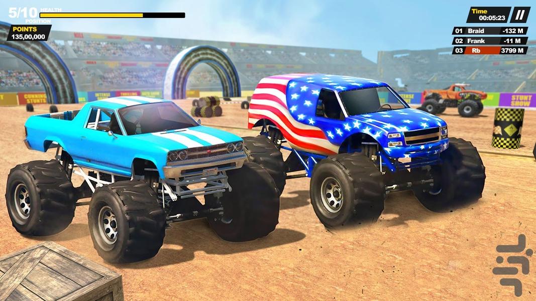 بازی ماشین هیولا - Gameplay image of android game