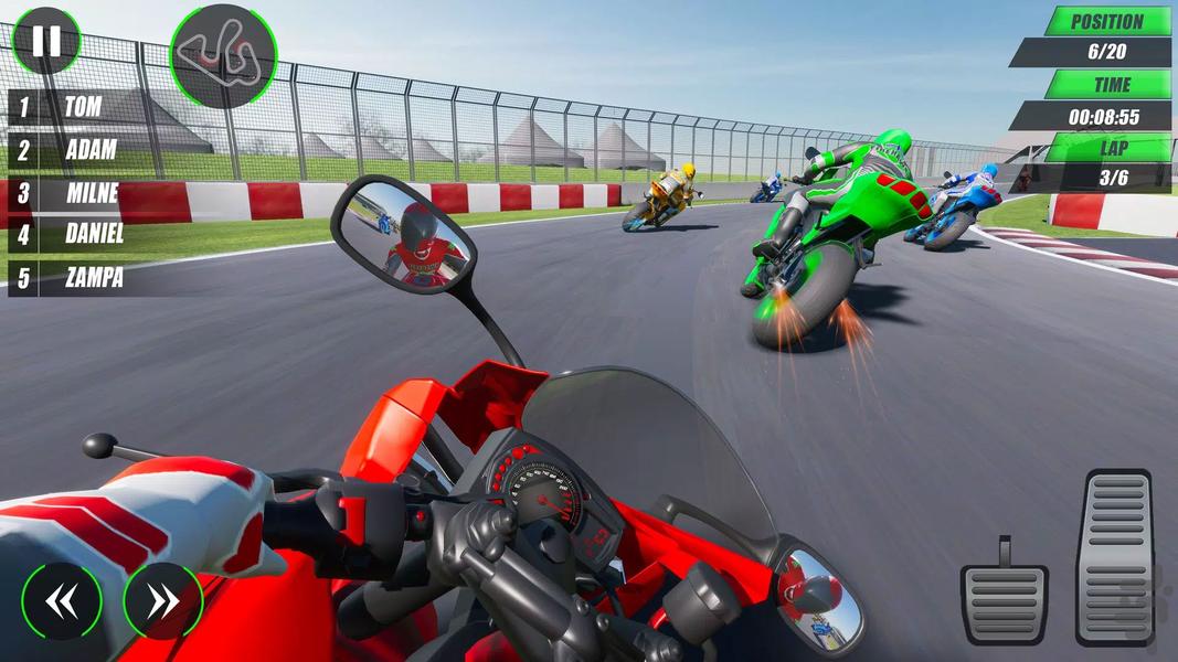 مسابقات موتور سواری | بازی جدید - Gameplay image of android game