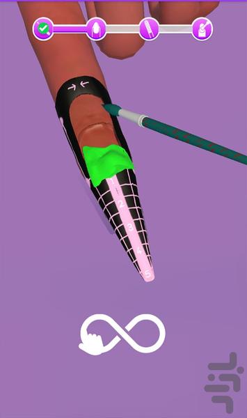 ناخن بازی - Gameplay image of android game