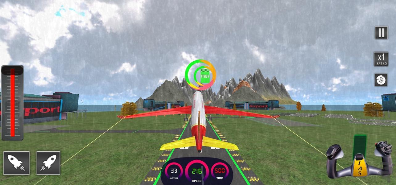 بازی جدید خلبان هواپیما - Gameplay image of android game