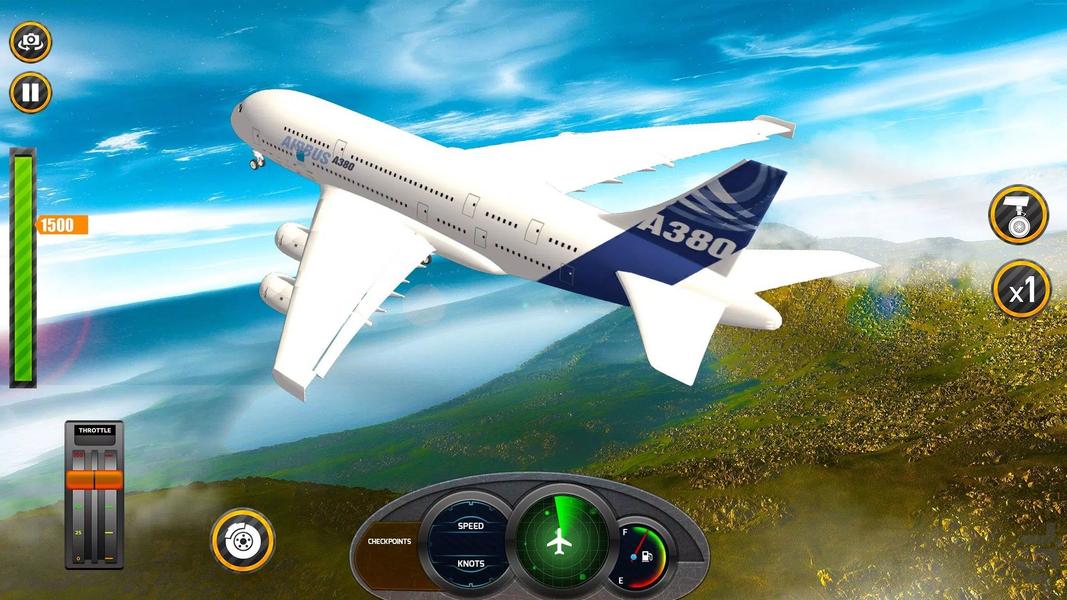 بازی جدید خلبان هواپیما - Gameplay image of android game