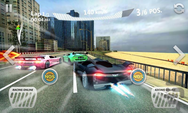 بازی ماشین مسابقه - Gameplay image of android game
