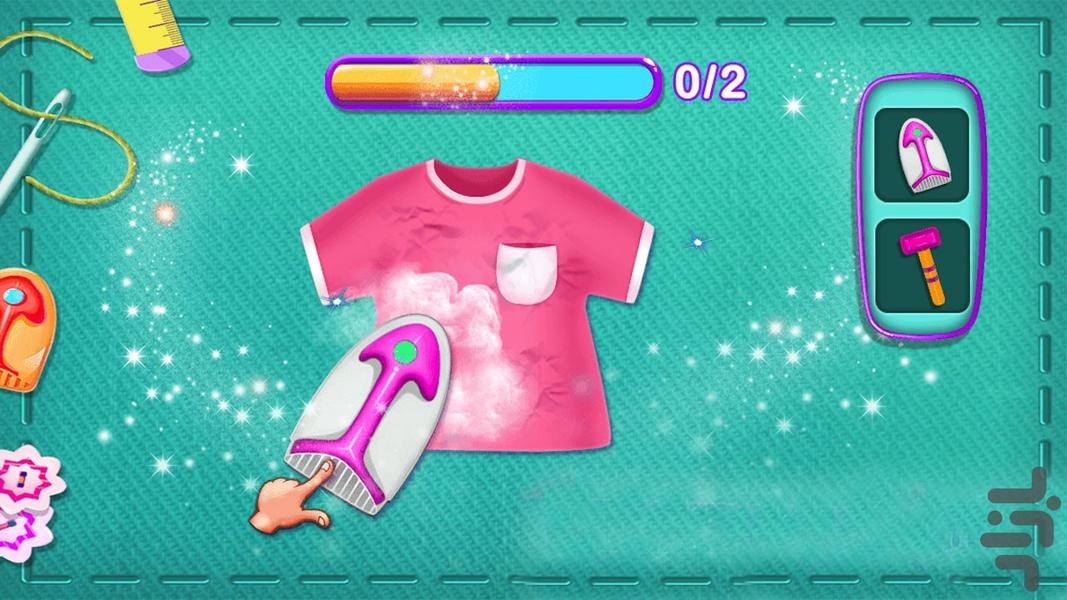 بازی دخترانه خیاطی - Gameplay image of android game