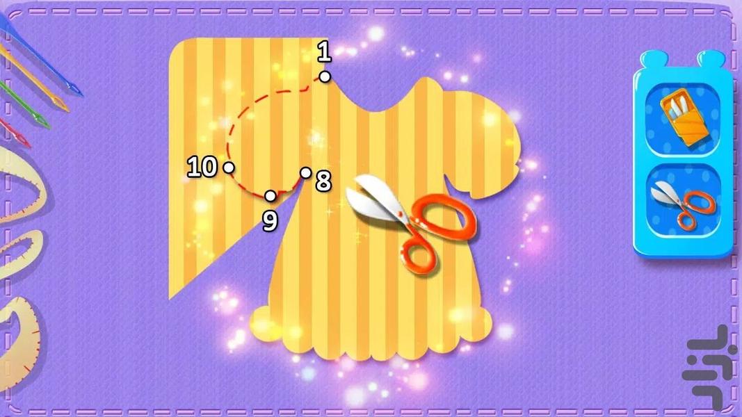 بازی دخترانه خیاطی - Gameplay image of android game