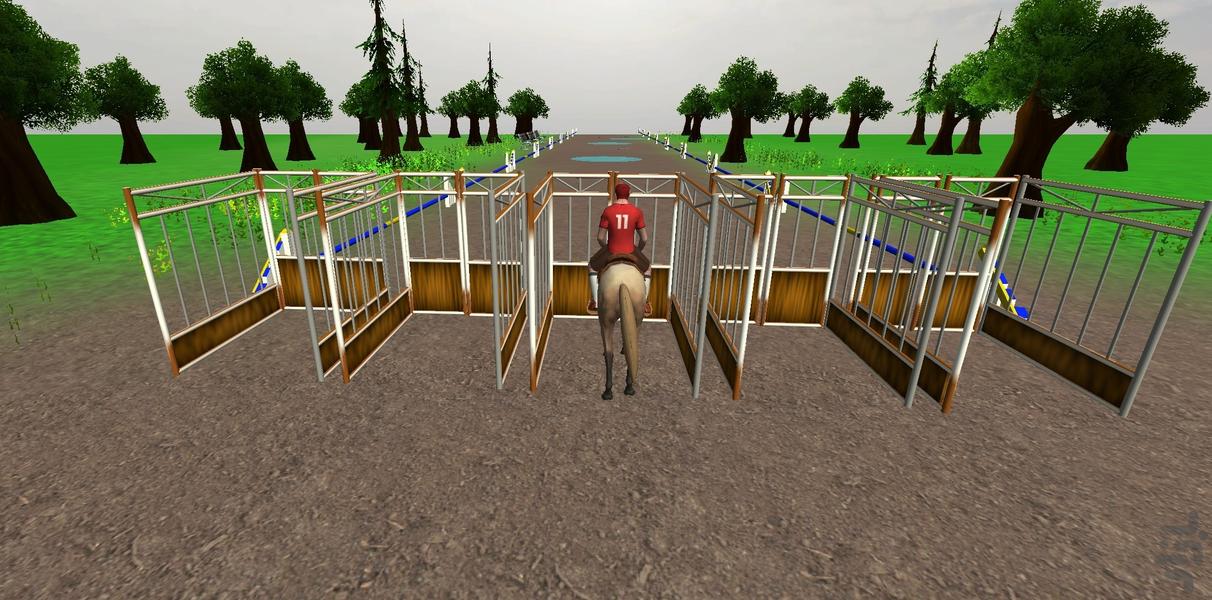بازی مسابقات سوارکاری | اسب سواری - Gameplay image of android game