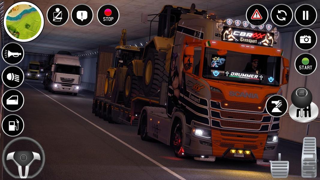 بازی کامیون و جاده | کامیون سواری - Gameplay image of android game