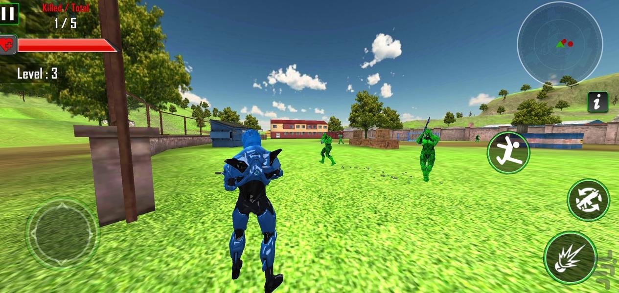 بازی پلیس ربات - Gameplay image of android game