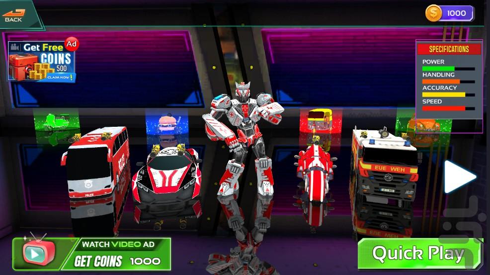 بازی ربات جنگی - Gameplay image of android game