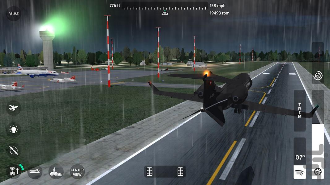 بازی شبیه سازی با هواپیمای مسافربری - Gameplay image of android game