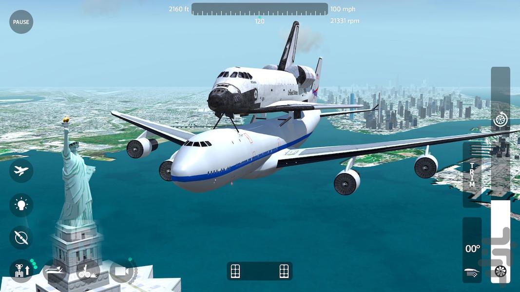 بازی شبیه سازی با هواپیمای مسافربری - Gameplay image of android game